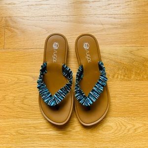 Blue Beach Sandals